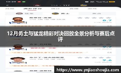 12月勇士与猛龙精彩对决回放全景分析与赛后点评