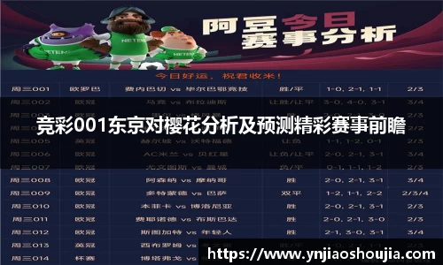 竞彩001东京对樱花分析及预测精彩赛事前瞻